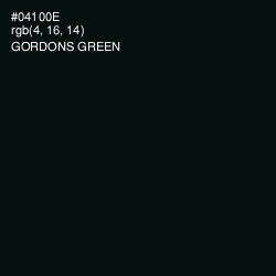#04100E - Gordons Green Color Image